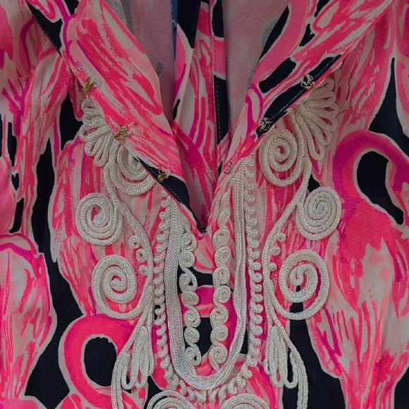 Lilly Pulitzer Vibrant Pink and Blue Mini Dress - Picture 3 of 4